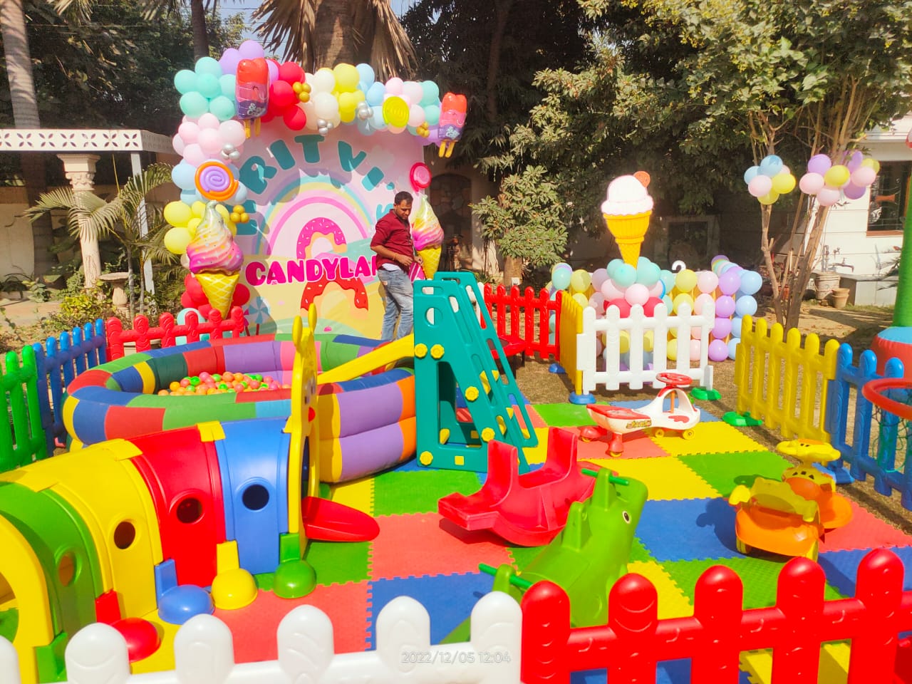  Candyland theme Decoration for kids birthday party in gurugram 